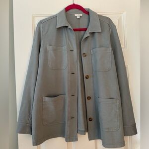 J. Jill lightweight jacket,  blue gray color, size Petite Medium